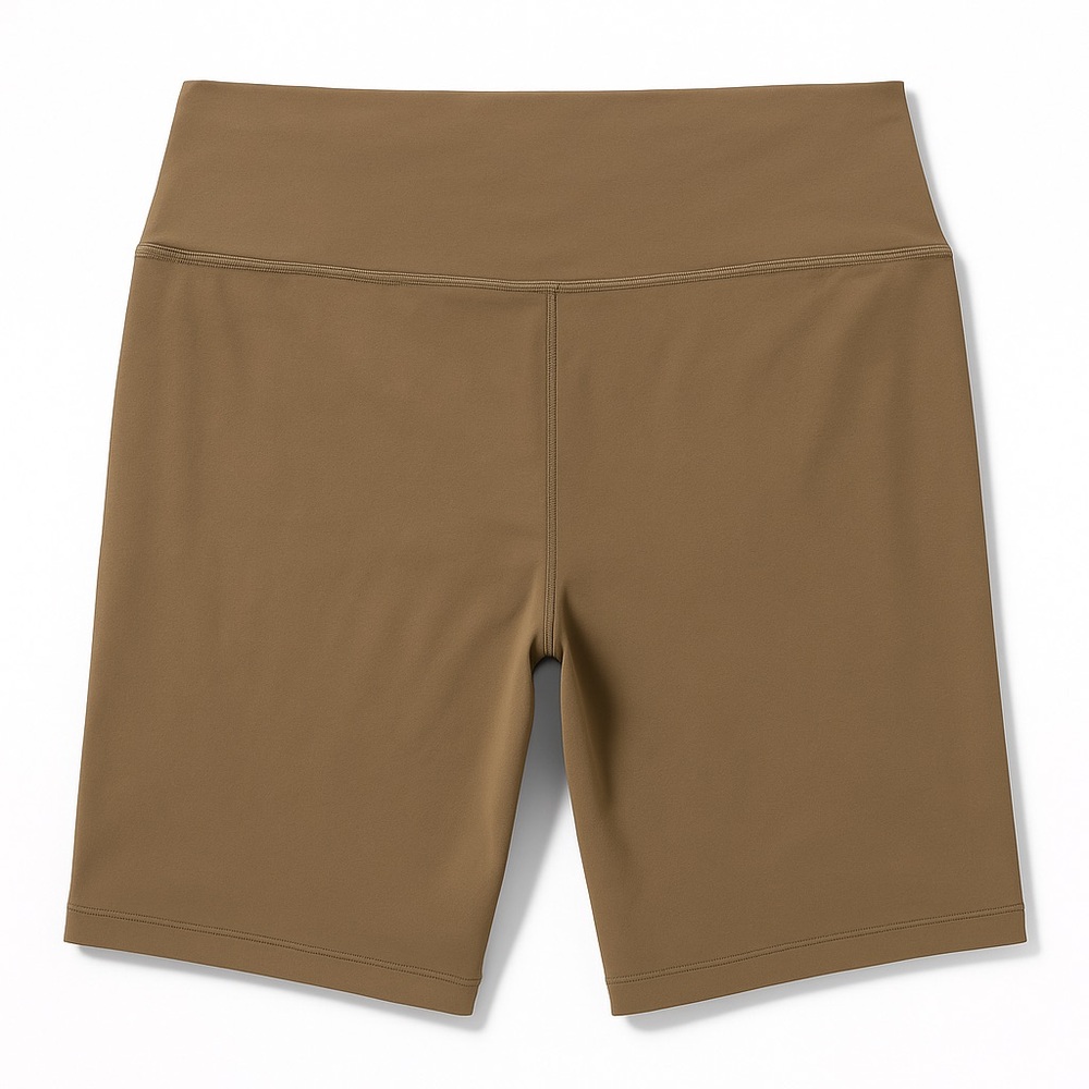 Old Navy PowerChill Biker Shorts 3X Brown High Rise Stretch Athleisure Soft